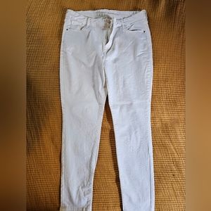 Old Navy Rockstar White Jeans sz 18